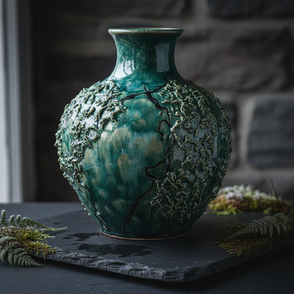 121 Ancient Dragon – keramikkvase