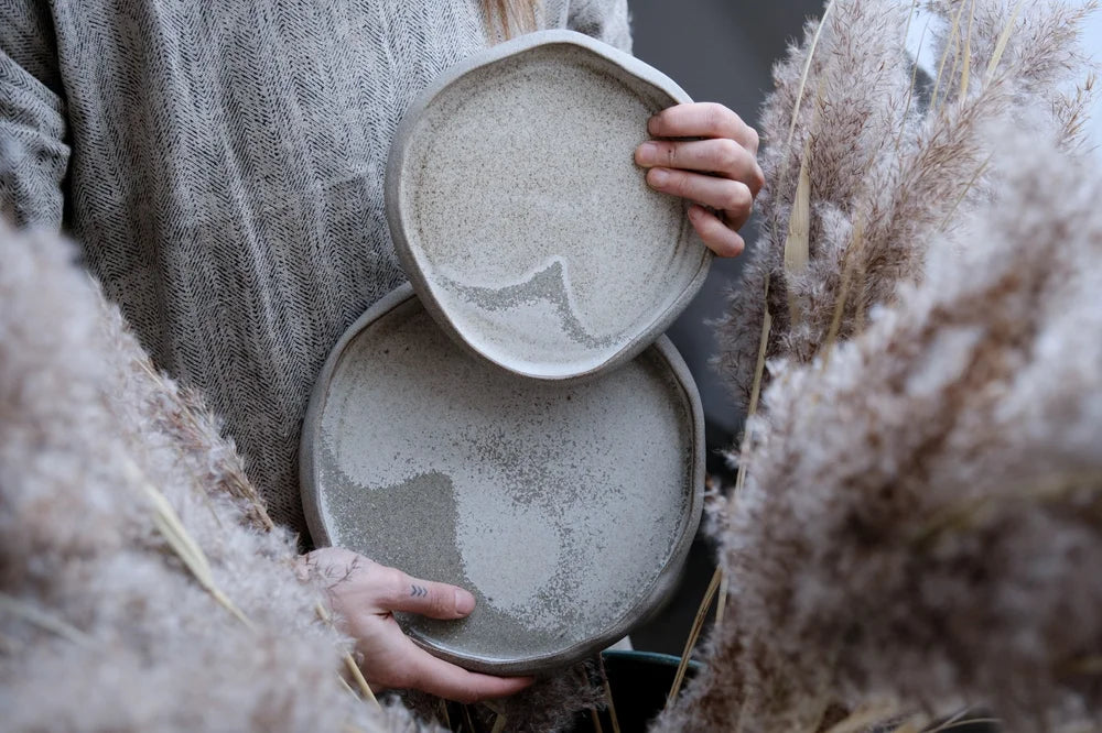 "STONE" Beige Matte/Glossy Crackle Ash-like Finish — Glasurpulver