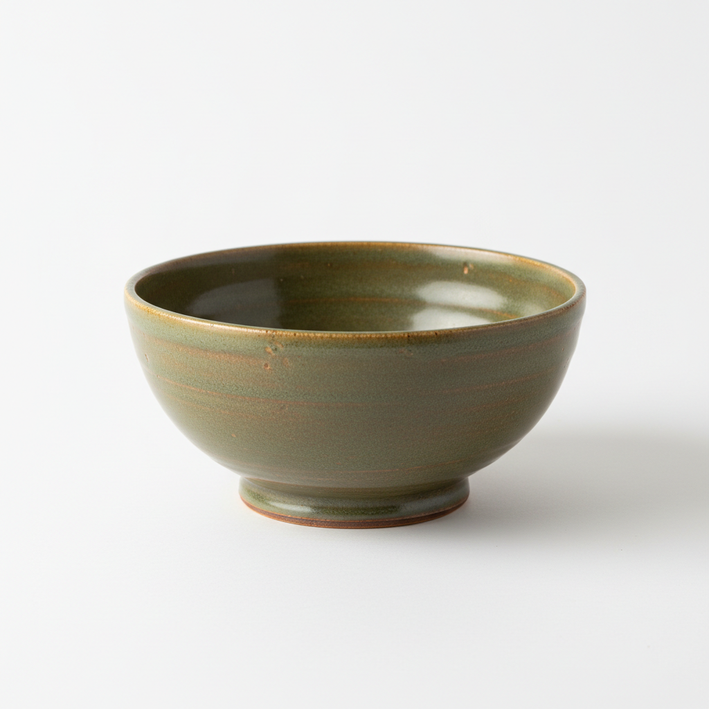 130 Antique Olive – olivengrønn keramikkglasur med jordtoner